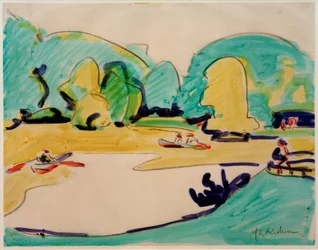 Zonder titel (Parklandschap in Dresden)